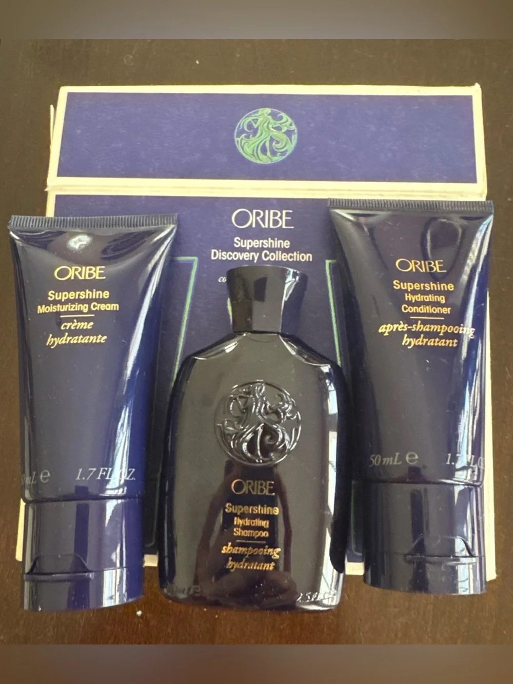 Oribe Supershine Hydrating Shampoo & Moisturizing Cream Trio - Deep Blue
